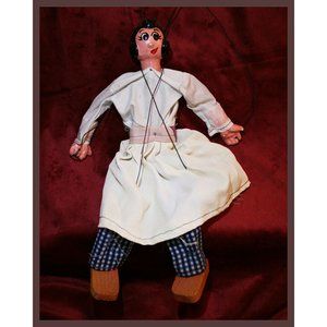 vintage puppet / marionette - Olive Oil - Made in Mexico